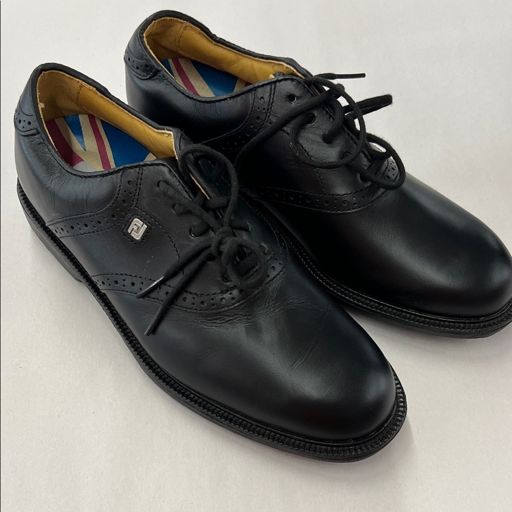 Classic Black Leather Oxfords by Florsheim